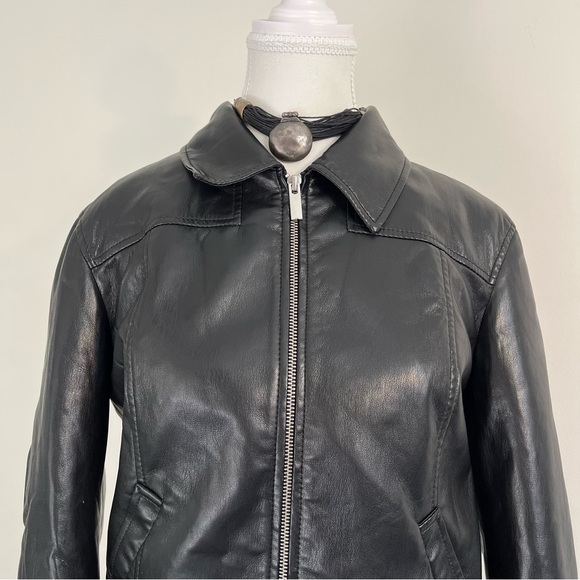 Aritzia Babaton Faux Leather Bomber Jacket - Picture 2 of 6
